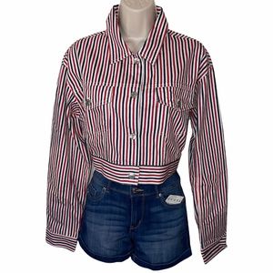 Forever 21 Red/blue/white Striped Jacket